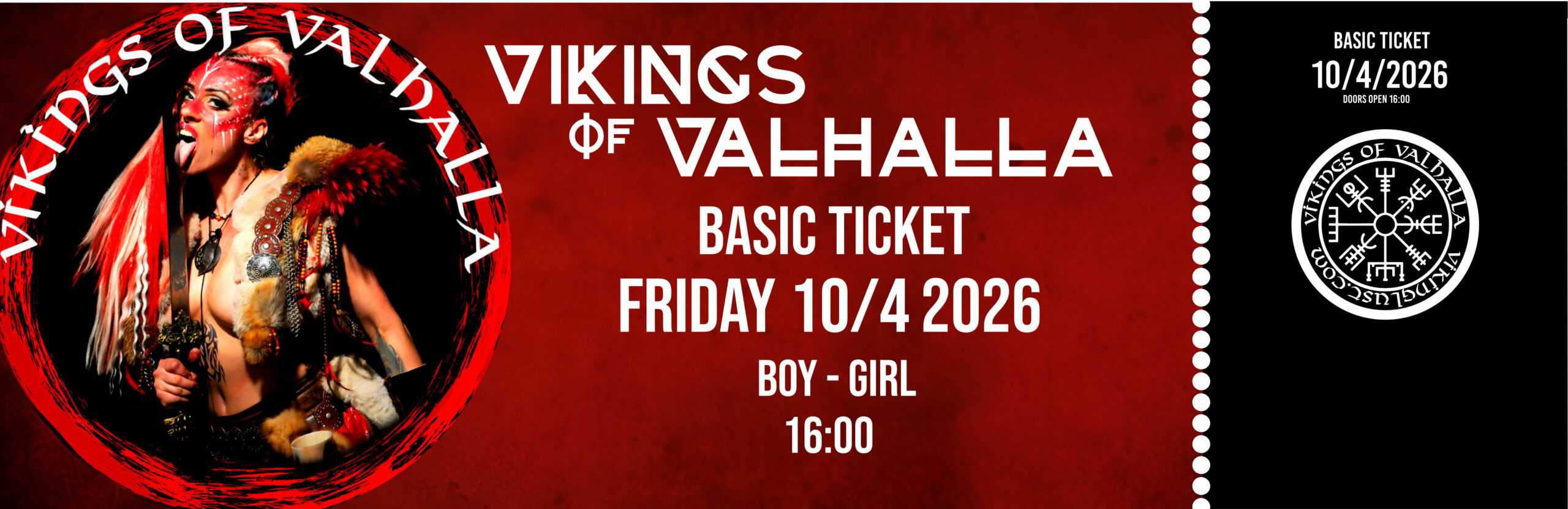 VIKING LUST ZONE: BASIC TICKET Friday Boy - Girl 16:00 erofest 2026